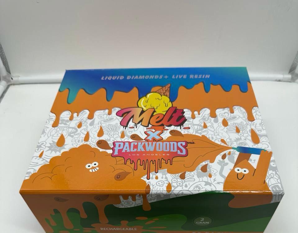 MELT X PACKWOODS 2G LIQUID DIAMONDS+LIVE RESIN